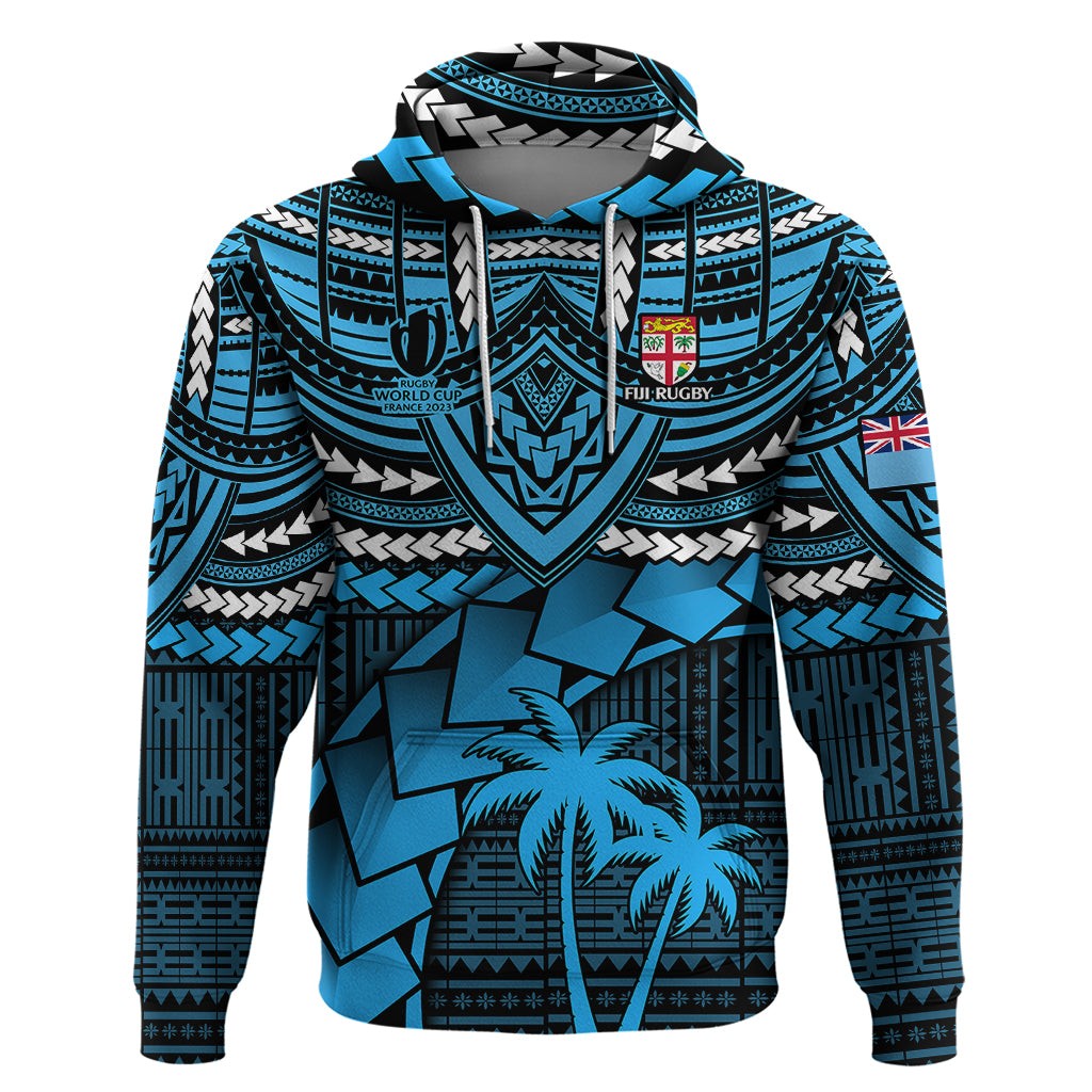 Fiji Rugby Hoodie Go Fijian Tapa Arty with World Cup Vibe LT9 - Vibe Hoodie Shop