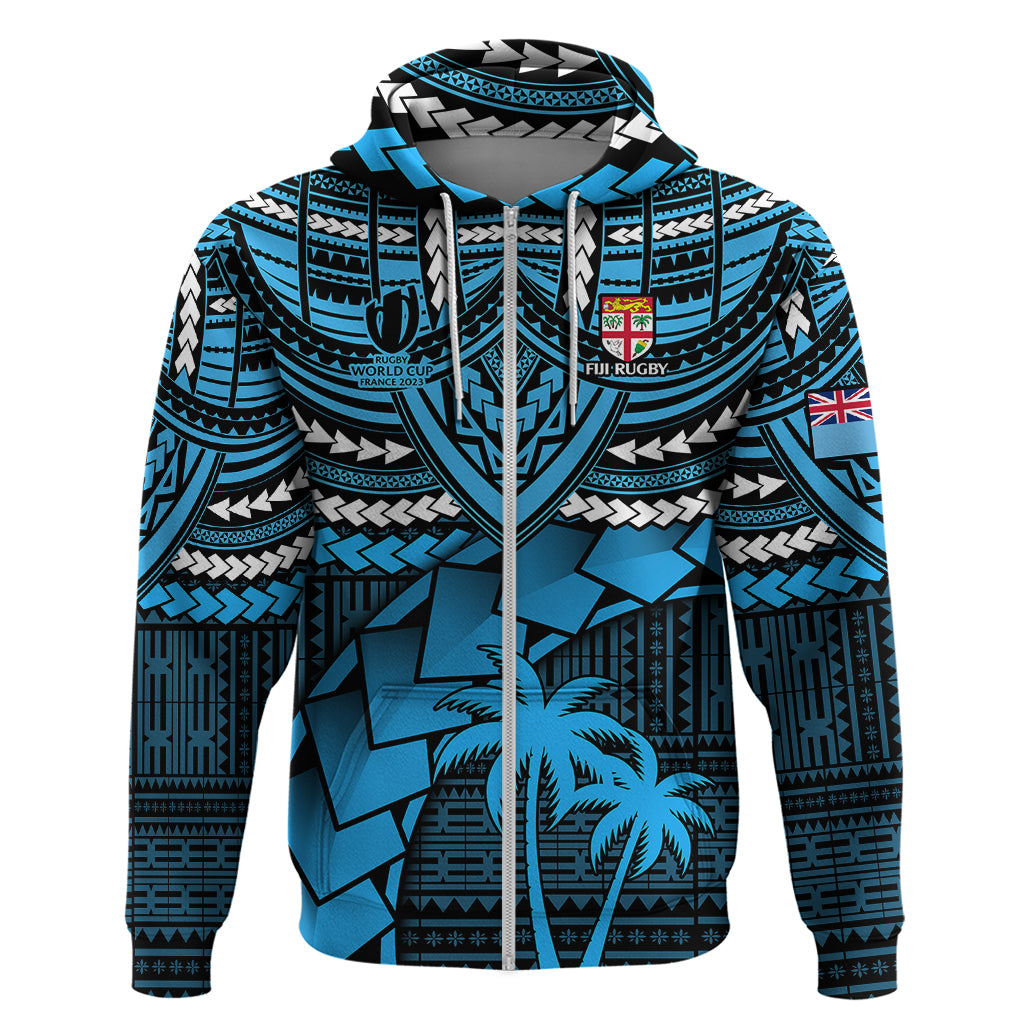 Fiji Rugby Hoodie Go Fijian Tapa Arty with World Cup Vibe LT9 - Vibe Hoodie Shop