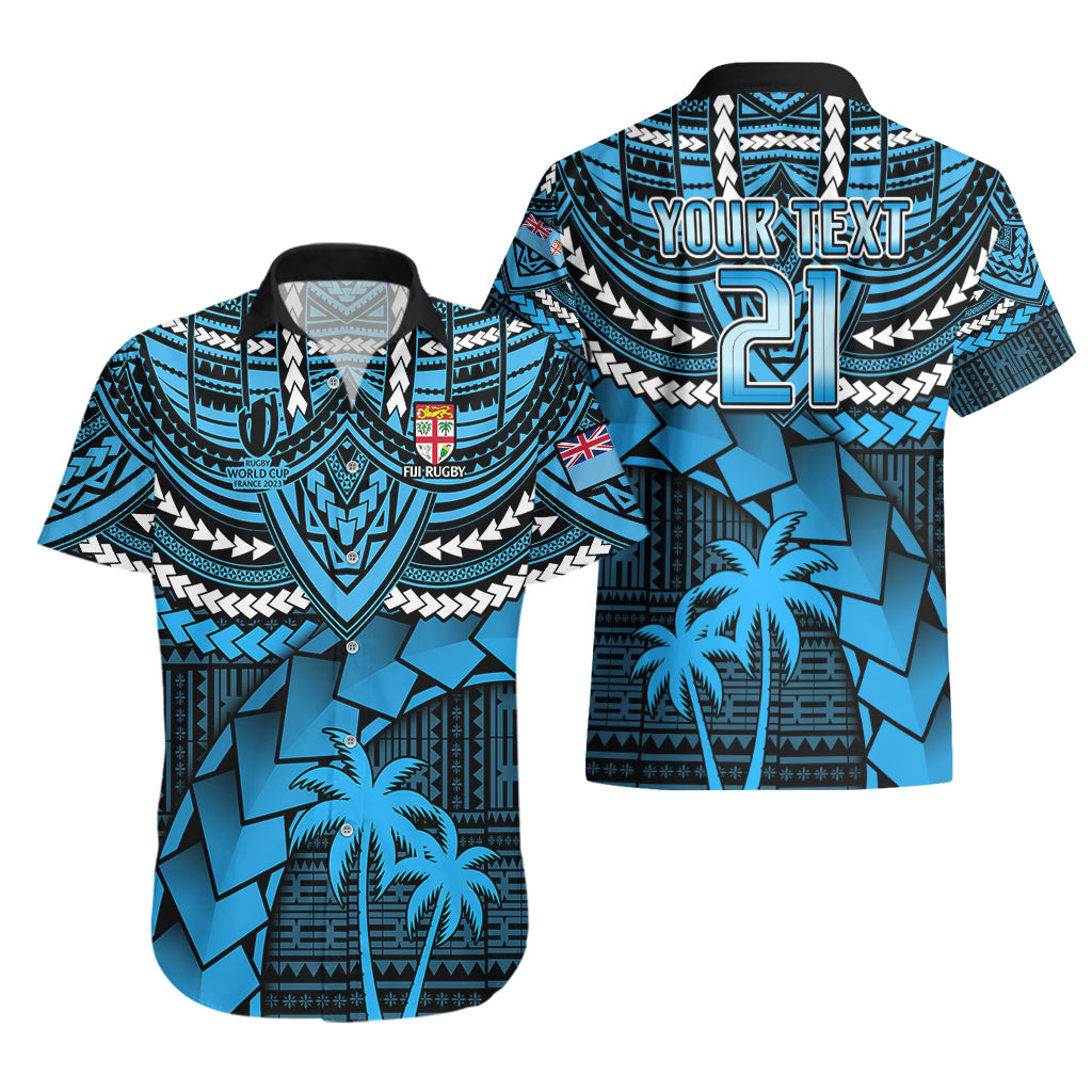 Custom Fiji Rugby Hawaiian Shirt Go Fijian Tapa Arty with World Cup Vibe - Vibe Hoodie Shop
