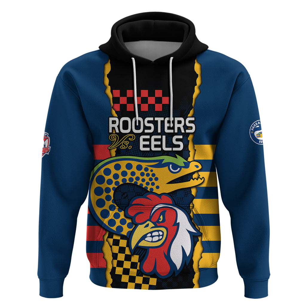 NRL Eels Combine Roosters Rugby Hoodie Sporty Style LT9 - Vibe Hoodie Shop