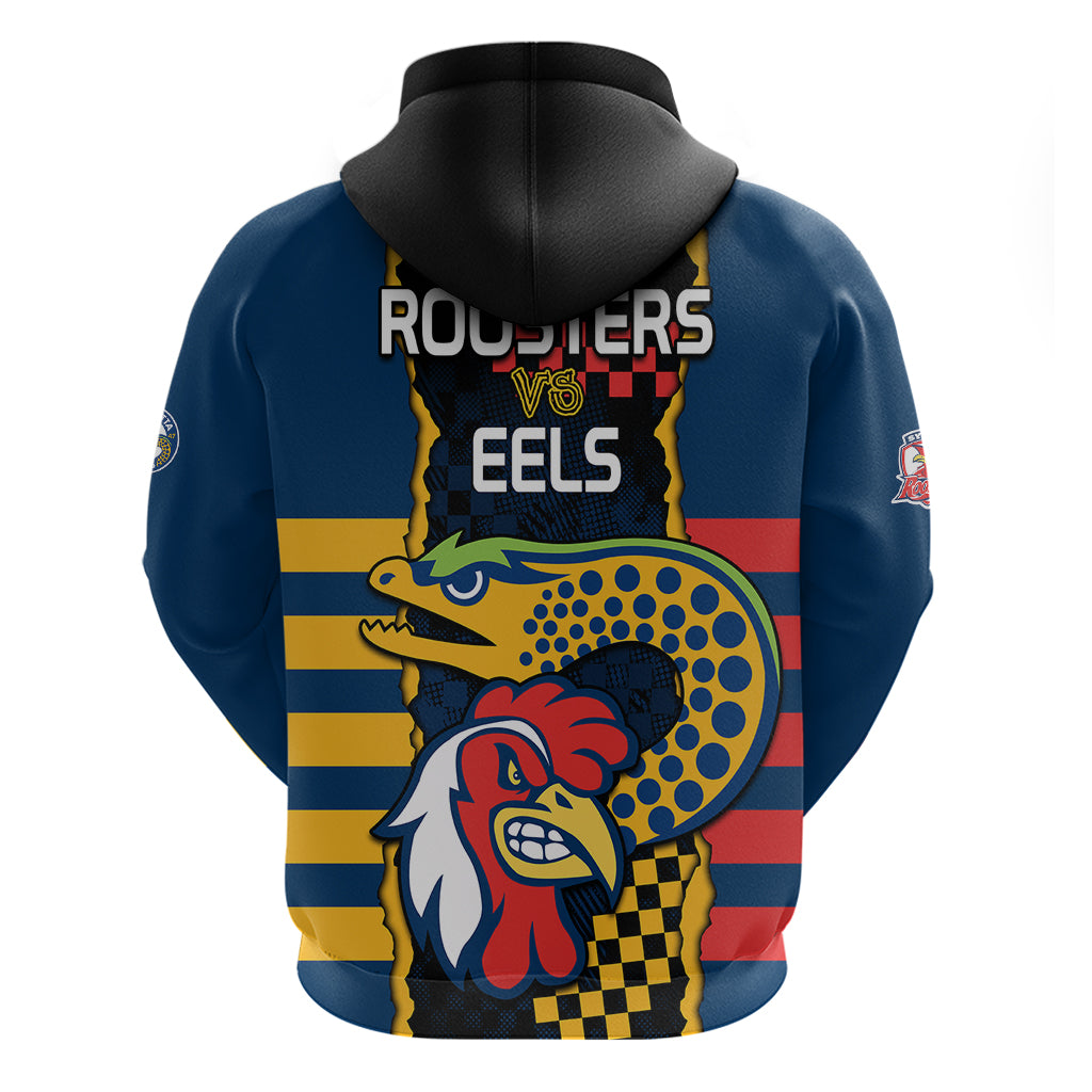 NRL Eels Combine Roosters Rugby Hoodie Sporty Style LT9 - Vibe Hoodie Shop