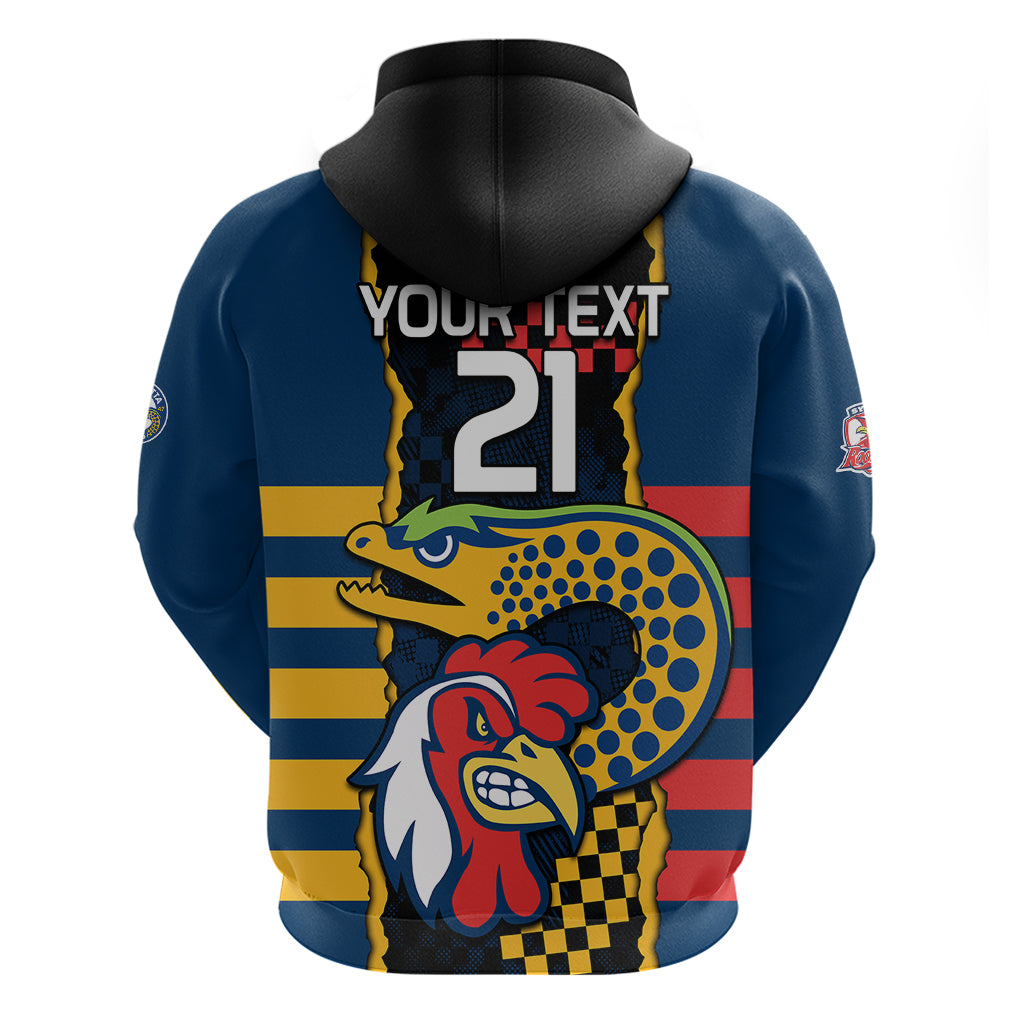 Custom NRL Eels Combine Roosters Rugby Hoodie Sporty Style LT9 - Vibe Hoodie Shop