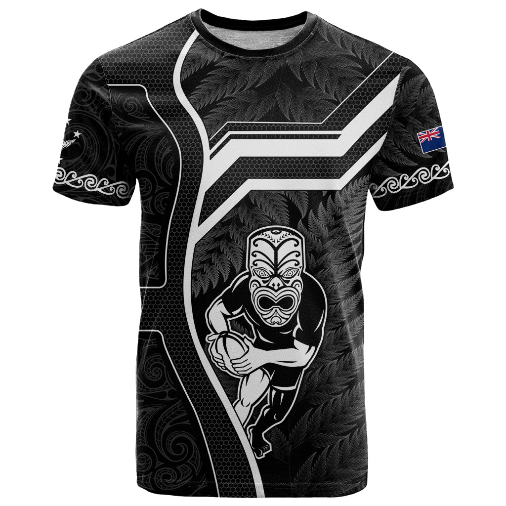 New Zealand Aotearoa Rugby T Shirt Black Fern Maori Tribal Sporty Style LT9 - Vibe Hoodie Shop