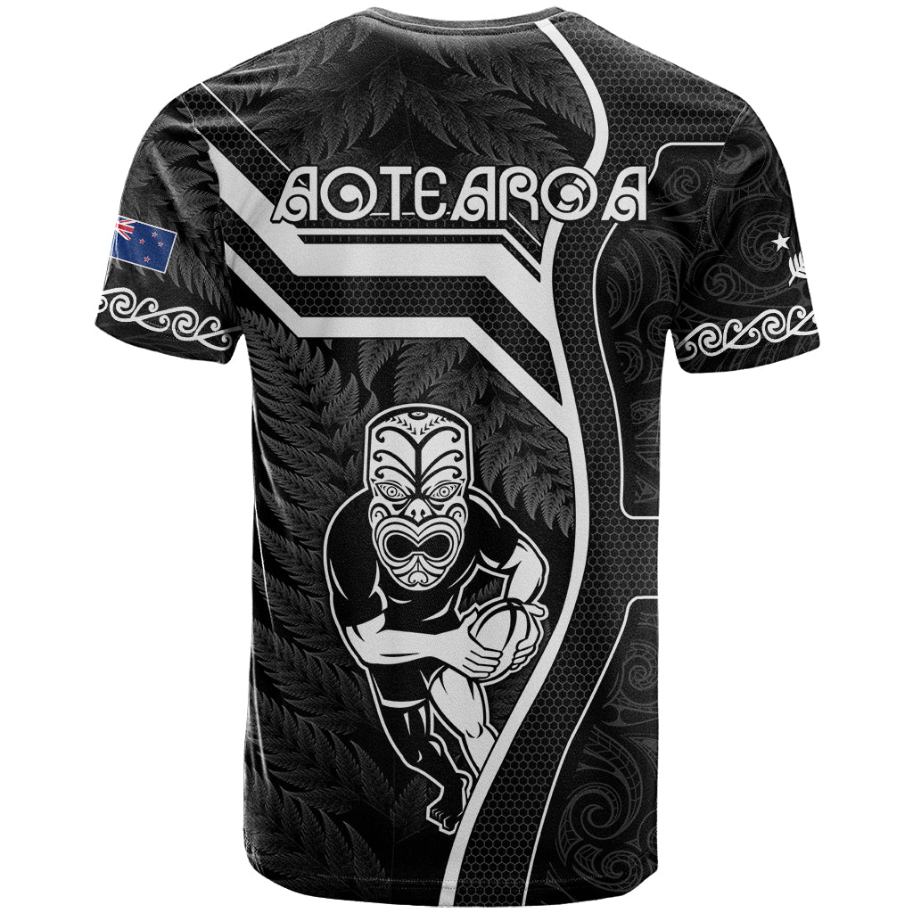New Zealand Aotearoa Rugby T Shirt Black Fern Maori Tribal Sporty Style LT9 - Vibe Hoodie Shop
