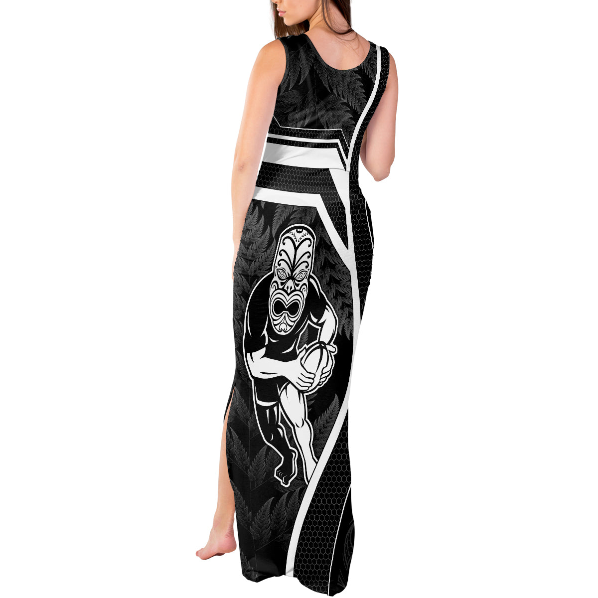 new-zealand-aotearoa-rugby-tank-maxi-dress-black-fern-maori-tribal-sporty-style