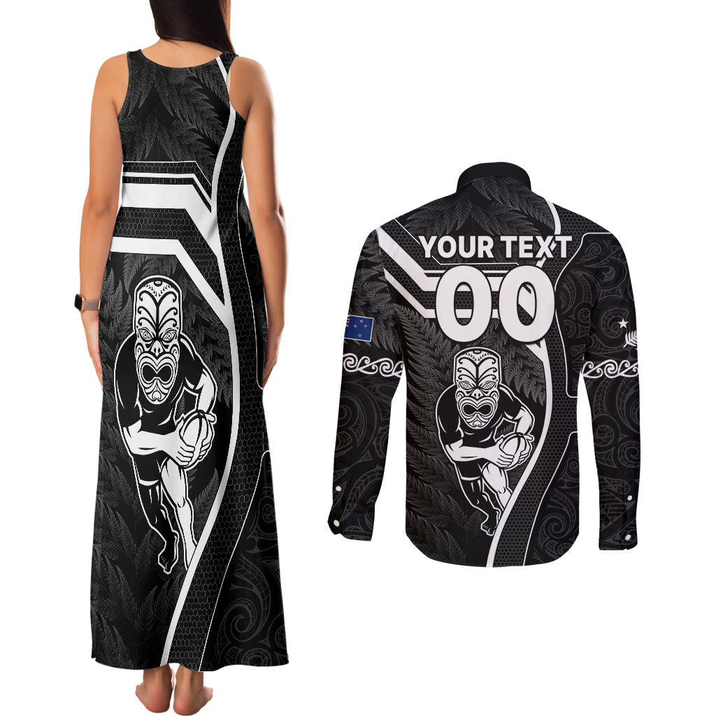 custom-new-zealand-aotearoa-rugby-couples-matching-tank-maxi-dress-and-long-sleeve-button-shirts-black-fern-maori-tribal-sporty-style