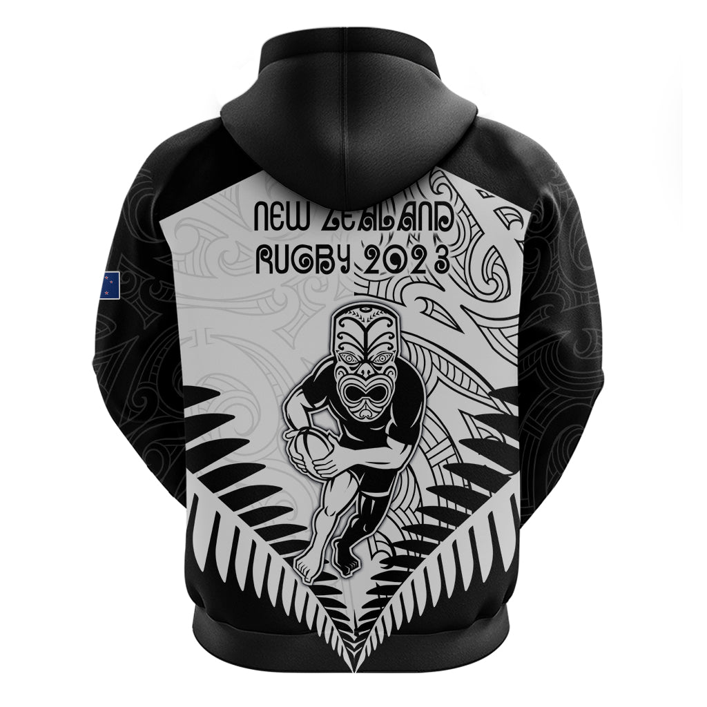New Zealand Rugby Hoodie Proud Aoteroa Stylised Maori Koru LT9 - Vibe Hoodie Shop
