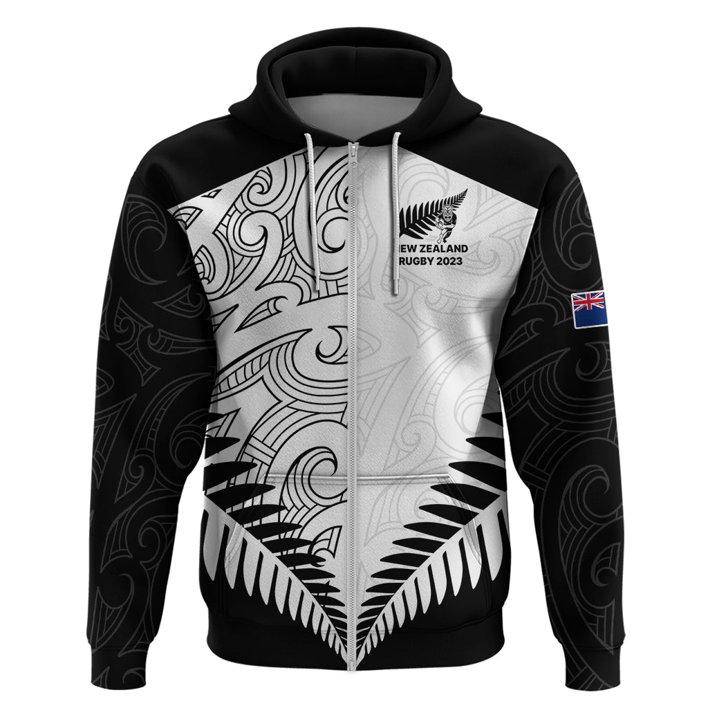 New Zealand Rugby Hoodie Proud Aoteroa Stylised Maori Koru LT9 - Vibe Hoodie Shop