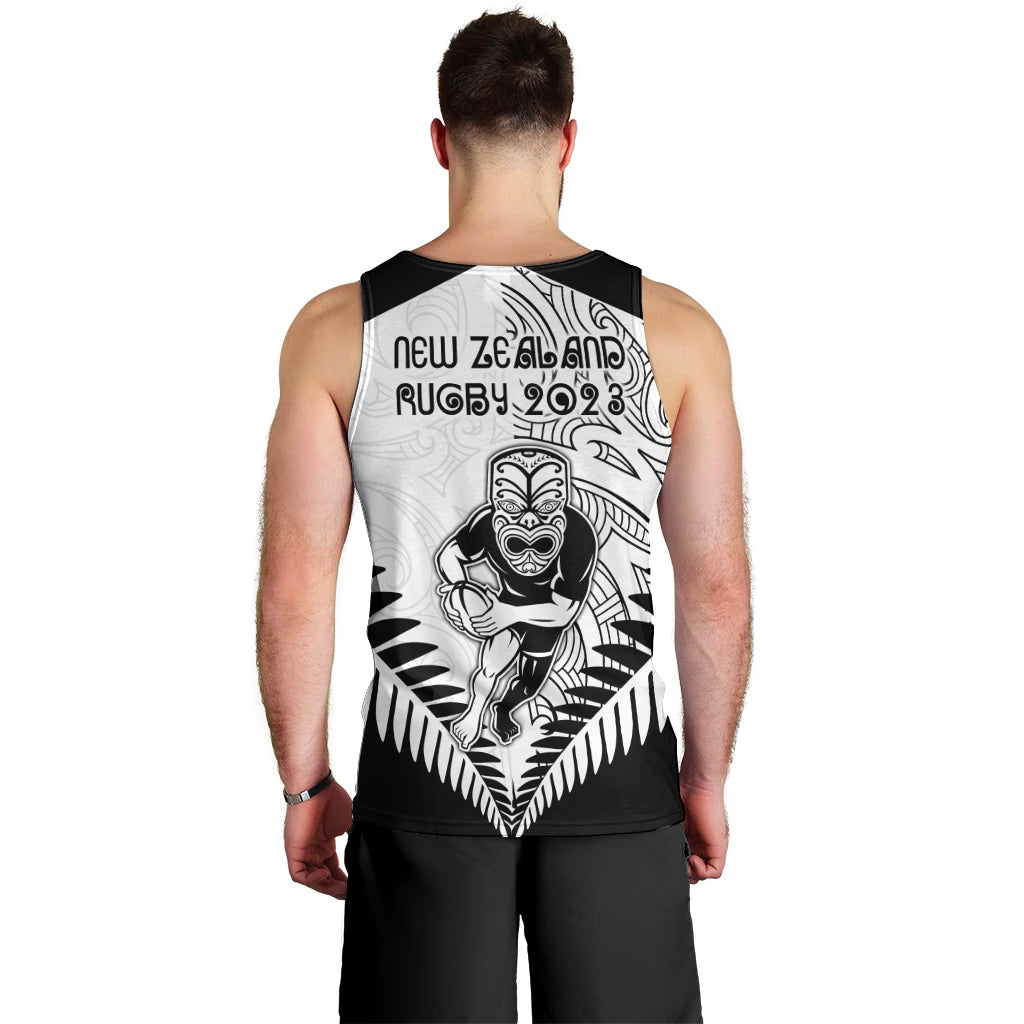 New Zealand Rugby Men Tank Top Proud Aoteroa Stylised Maori Koru - Vibe Hoodie Shop