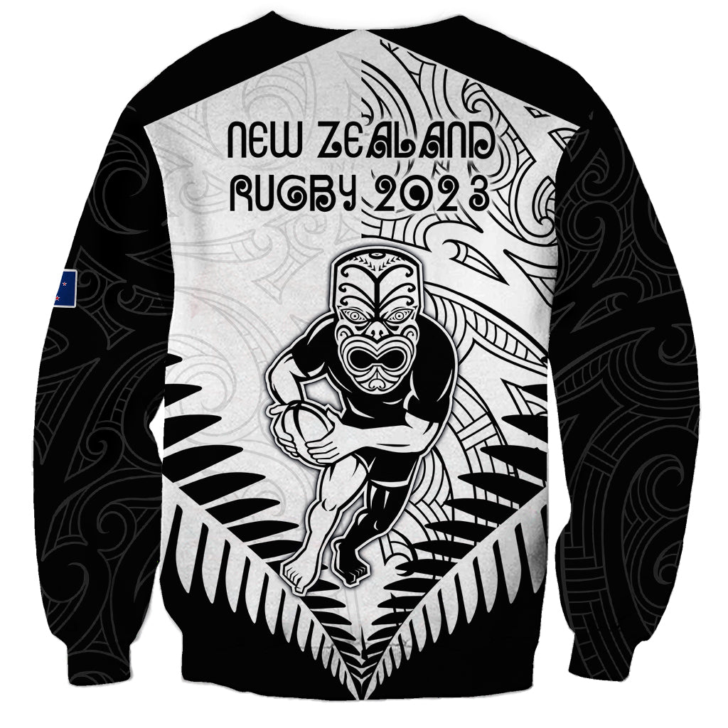 New Zealand Rugby Sweatshirt Proud Aoteroa Stylised Maori Koru - Vibe Hoodie Shop