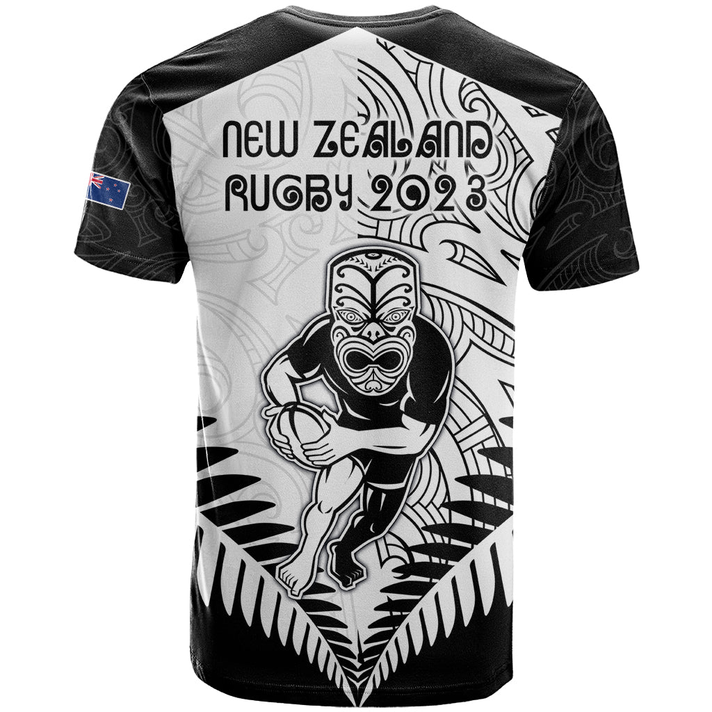 New Zealand Rugby T Shirt Proud Aoteroa Stylised Maori Koru LT9 - Vibe Hoodie Shop