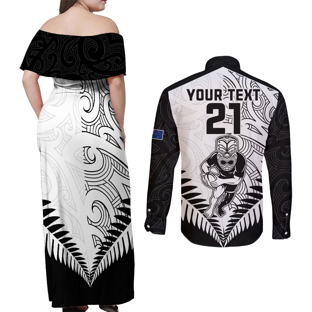 custom-new-zealand-rugby-couples-matching-off-shoulder-maxi-dress-and-long-sleeve-button-shirts-proud-aoteroa-stylised-maori-koru