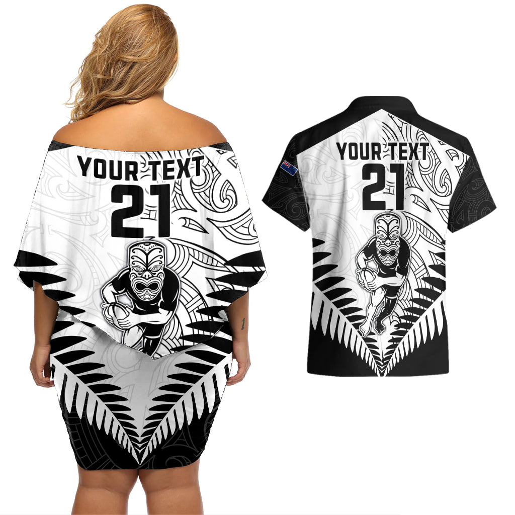 custom-new-zealand-rugby-couples-matching-off-shoulder-short-dress-and-hawaiian-shirt-proud-aoteroa-stylised-maori-koru