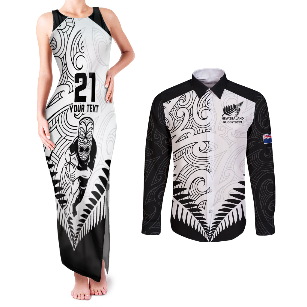 custom-new-zealand-rugby-couples-matching-tank-maxi-dress-and-long-sleeve-button-shirts-proud-aoteroa-stylised-maori-koru