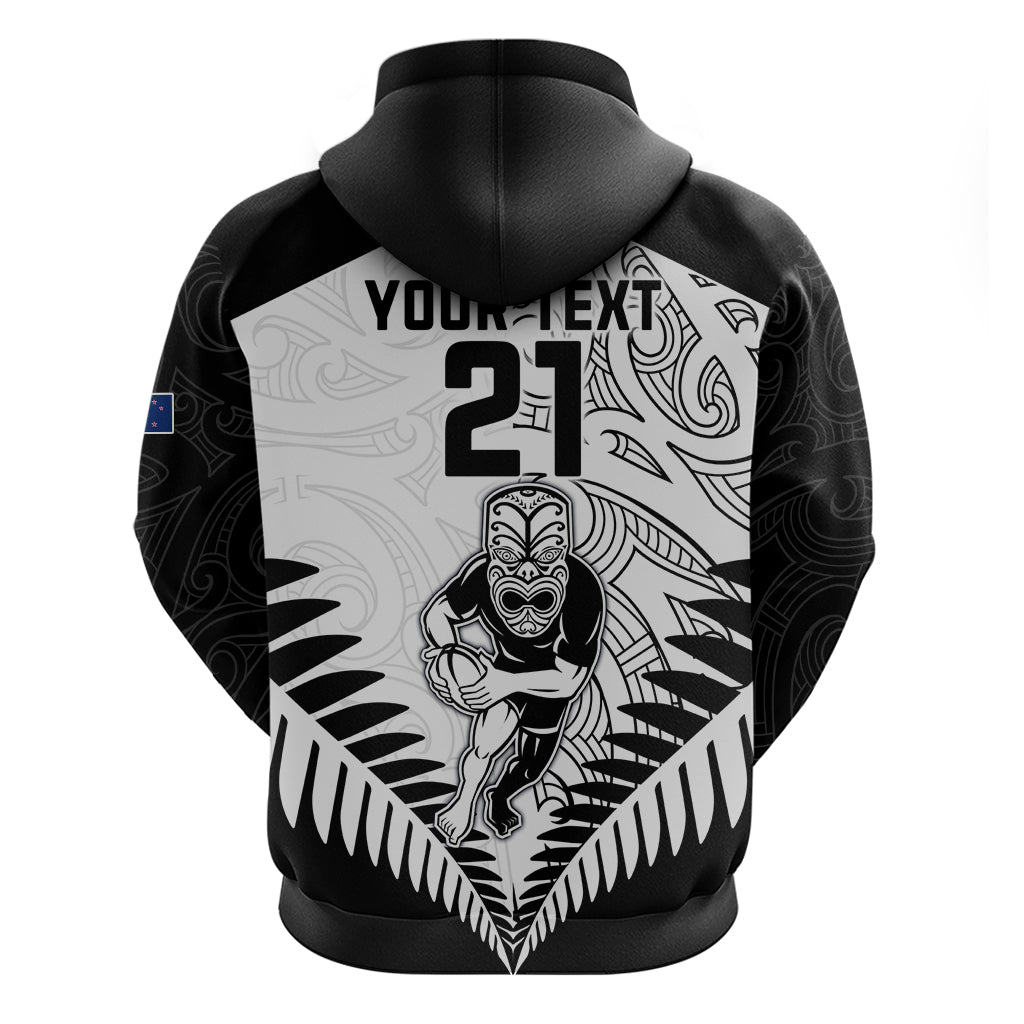 Custom New Zealand Rugby Hoodie Proud Aoteroa Stylised Maori Koru LT9 - Vibe Hoodie Shop