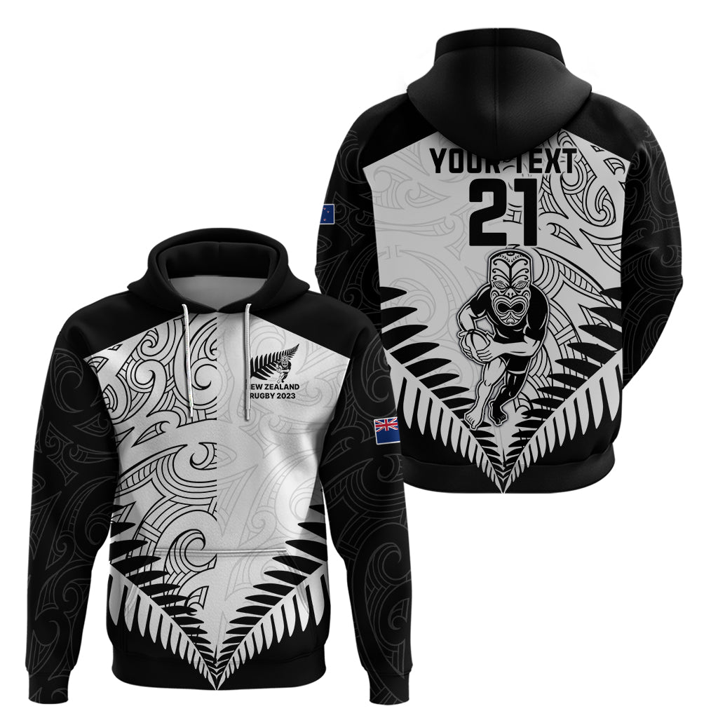 Custom New Zealand Rugby Hoodie Proud Aoteroa Stylised Maori Koru LT9 - Vibe Hoodie Shop