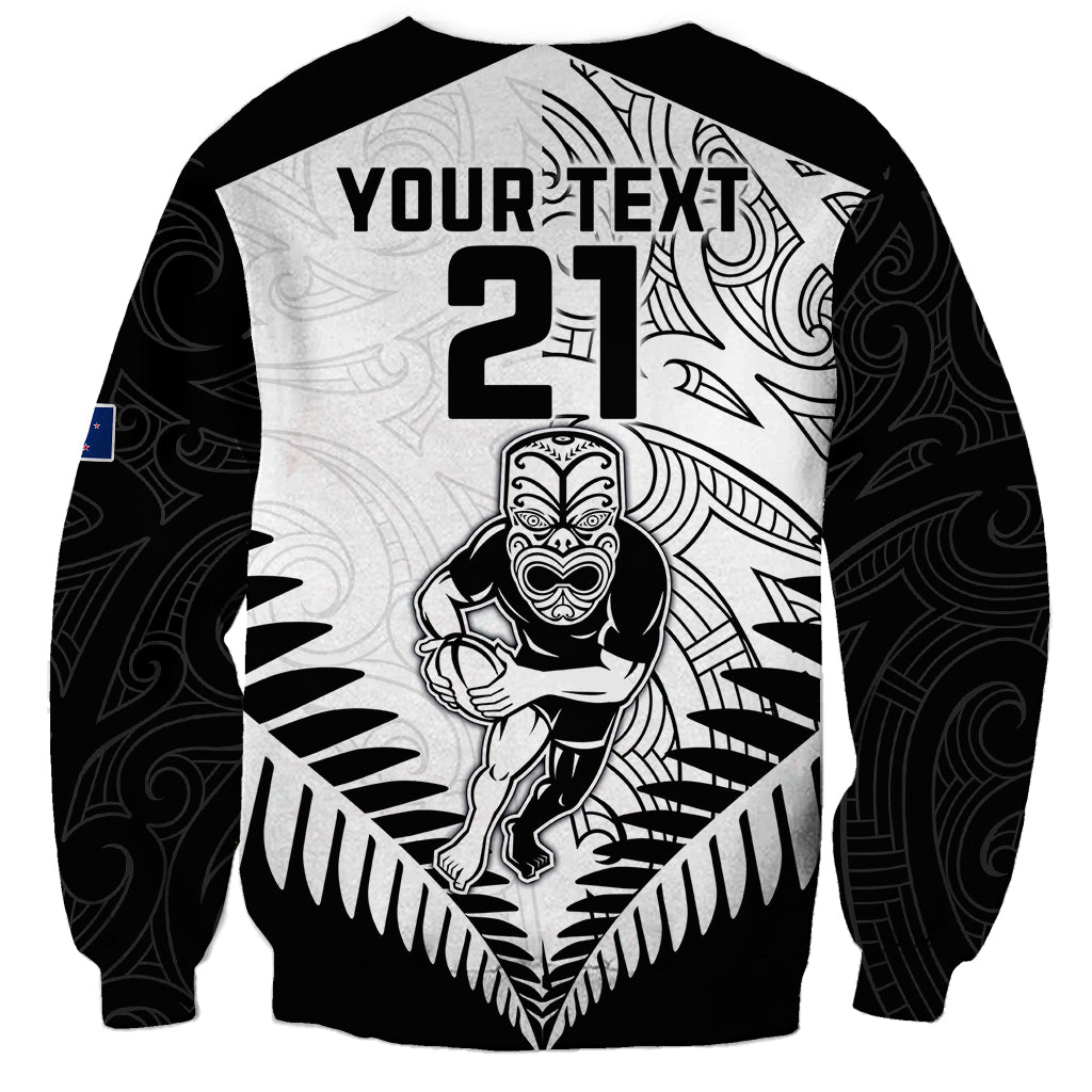 Custom New Zealand Rugby Sweatshirt Proud Aoteroa Stylised Maori Koru - Vibe Hoodie Shop