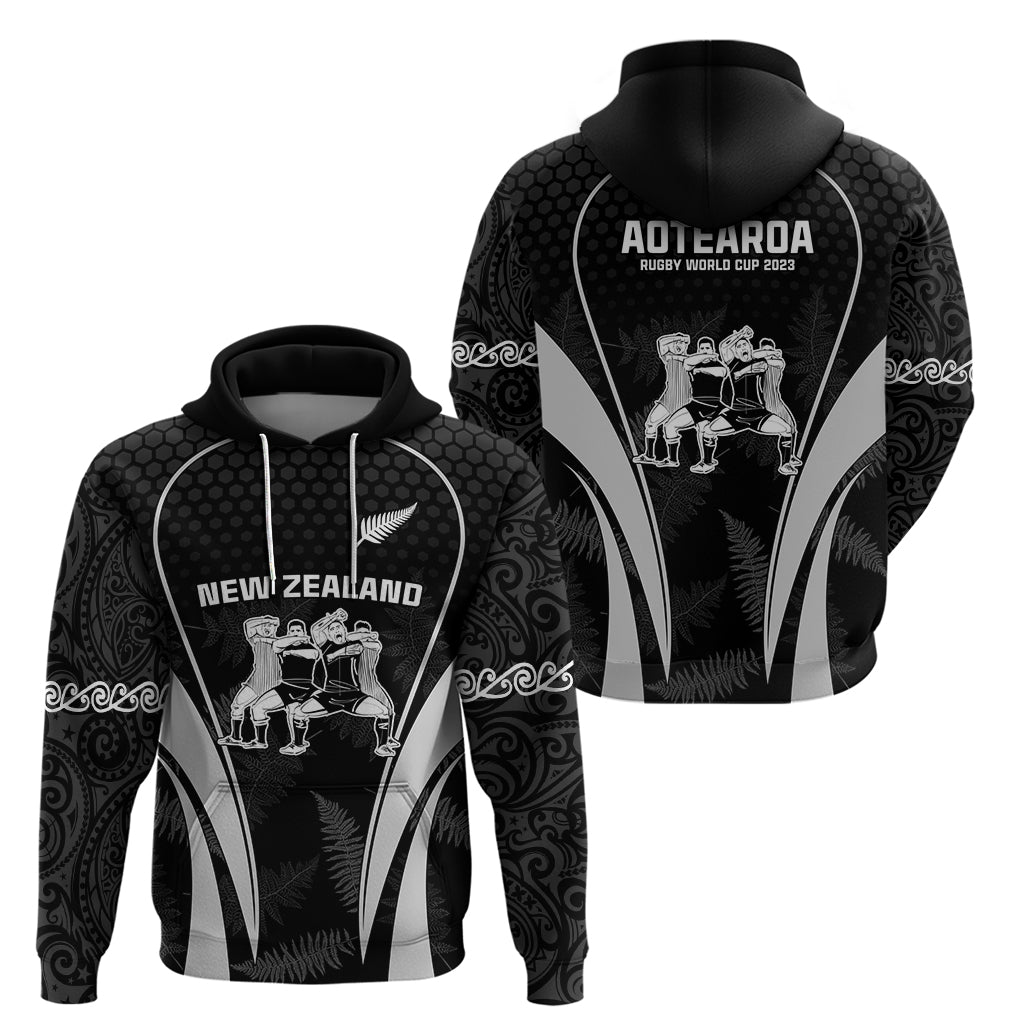 New Zealand Aotearoa Rugby Hoodie Haka Dance Mixed Silver Fern Sporty Style LT9 - Vibe Hoodie Shop