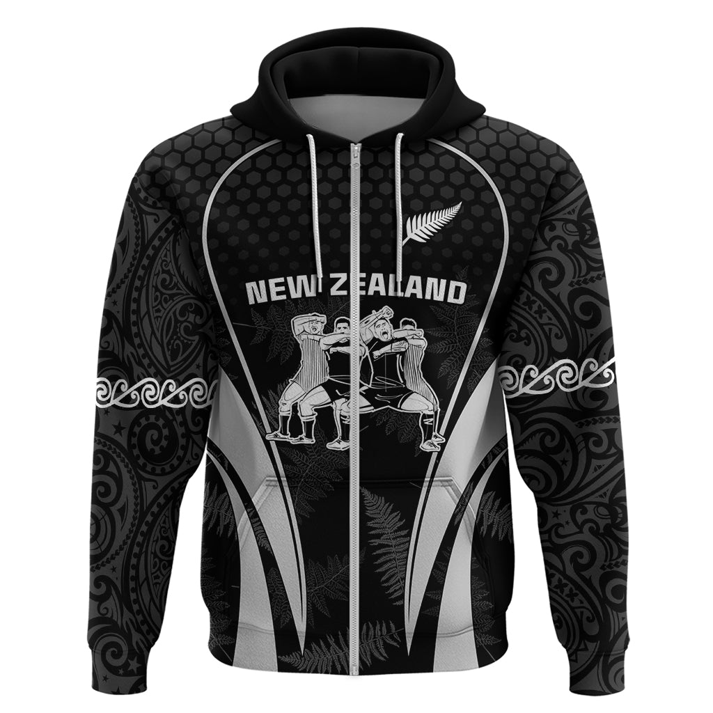 New Zealand Aotearoa Rugby Hoodie Haka Dance Mixed Silver Fern Sporty Style LT9 - Vibe Hoodie Shop