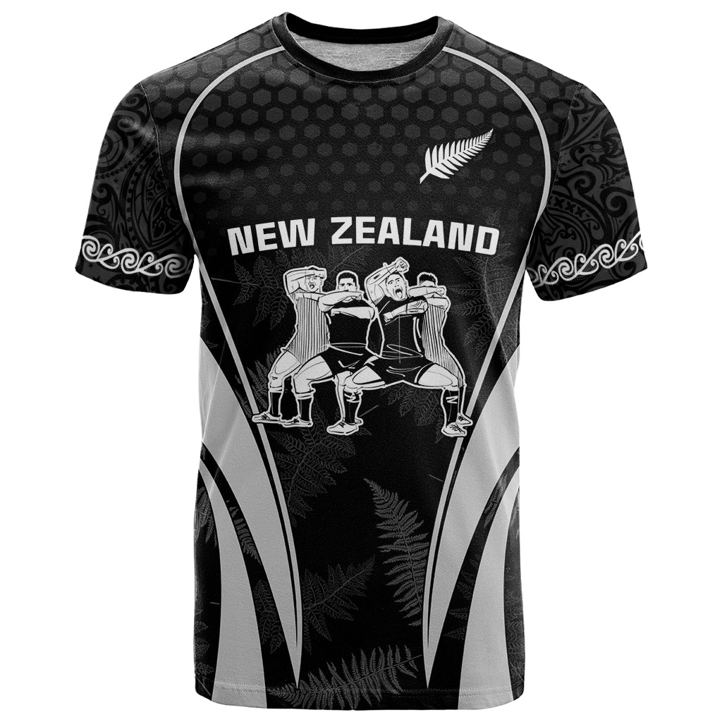 New Zealand Aotearoa Rugby T Shirt Haka Dance Mixed Silver Fern Sporty Style LT9 - Vibe Hoodie Shop