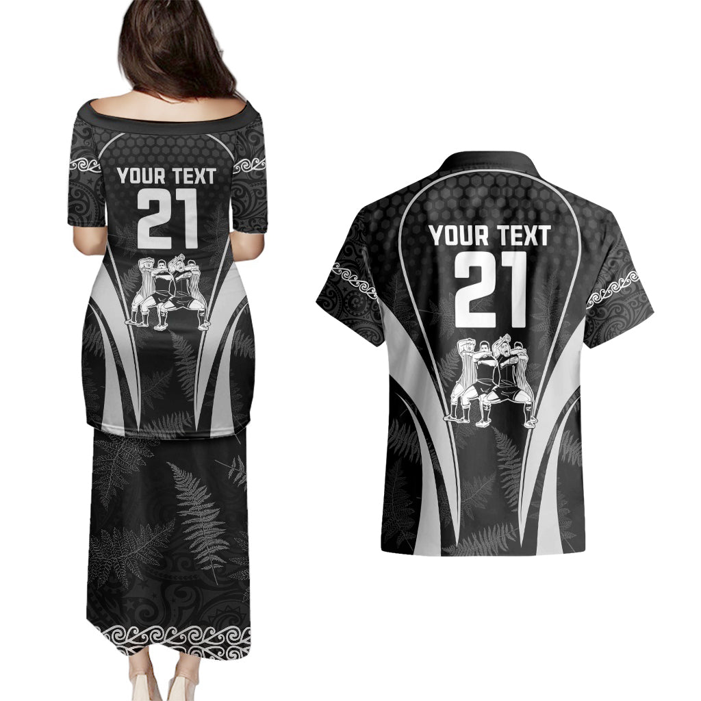 custom-new-zealand-aotearoa-rugby-couples-matching-puletasi-dress-and-hawaiian-shirt-haka-dance-mixed-silver-fern-sporty-style