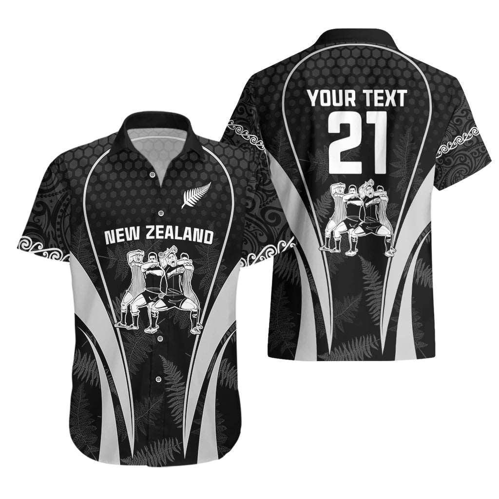 Custom New Zealand Aotearoa Rugby Hawaiian Shirt Haka Dance Mixed Silver Fern Sporty Style - Vibe Hoodie Shop