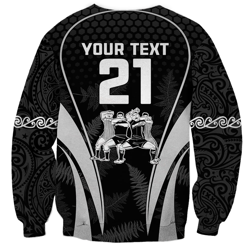 Custom New Zealand Aotearoa Rugby Sweatshirt Haka Dance Mixed Silver Fern Sporty Style - Vibe Hoodie Shop