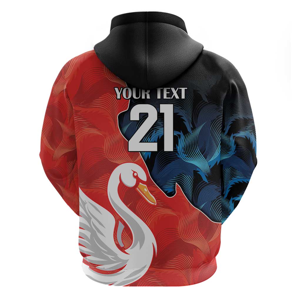 Swans-Port Adelaide Football Custom Hoodie Cracked Metal Style LT9 - Vibe Hoodie Shop