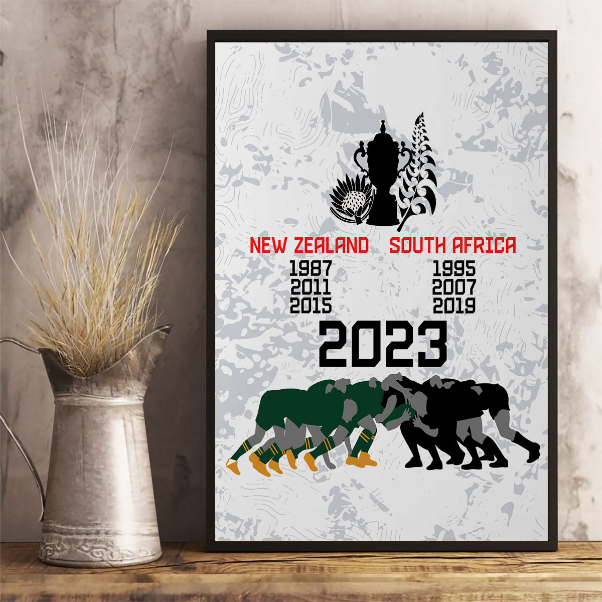 new-zealand-south-africa-rugby-canvas-wall-art-history-commemorative-world-cup-winners-unique