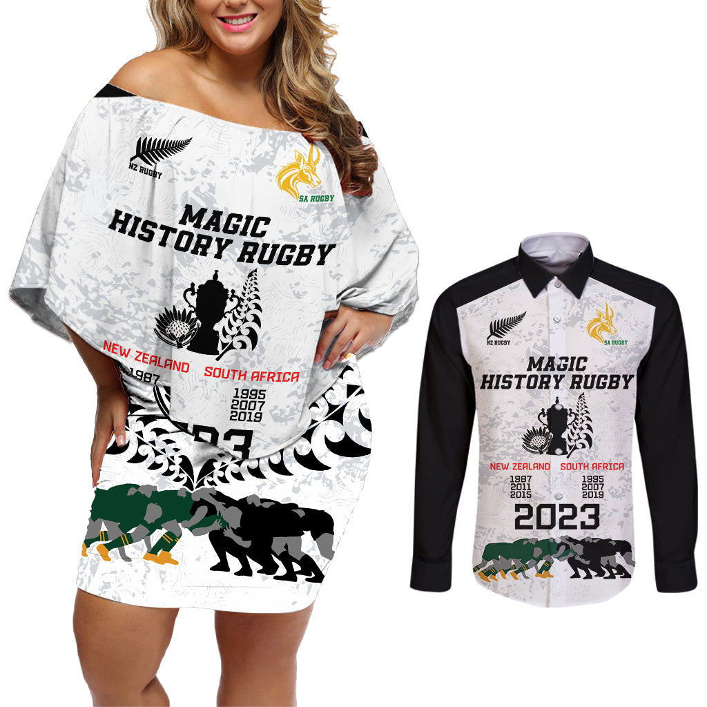 new-zealand-south-africa-rugby-couples-matching-off-shoulder-short-dress-and-long-sleeve-button-shirt-history-commemorative-world-cup-winners-unique