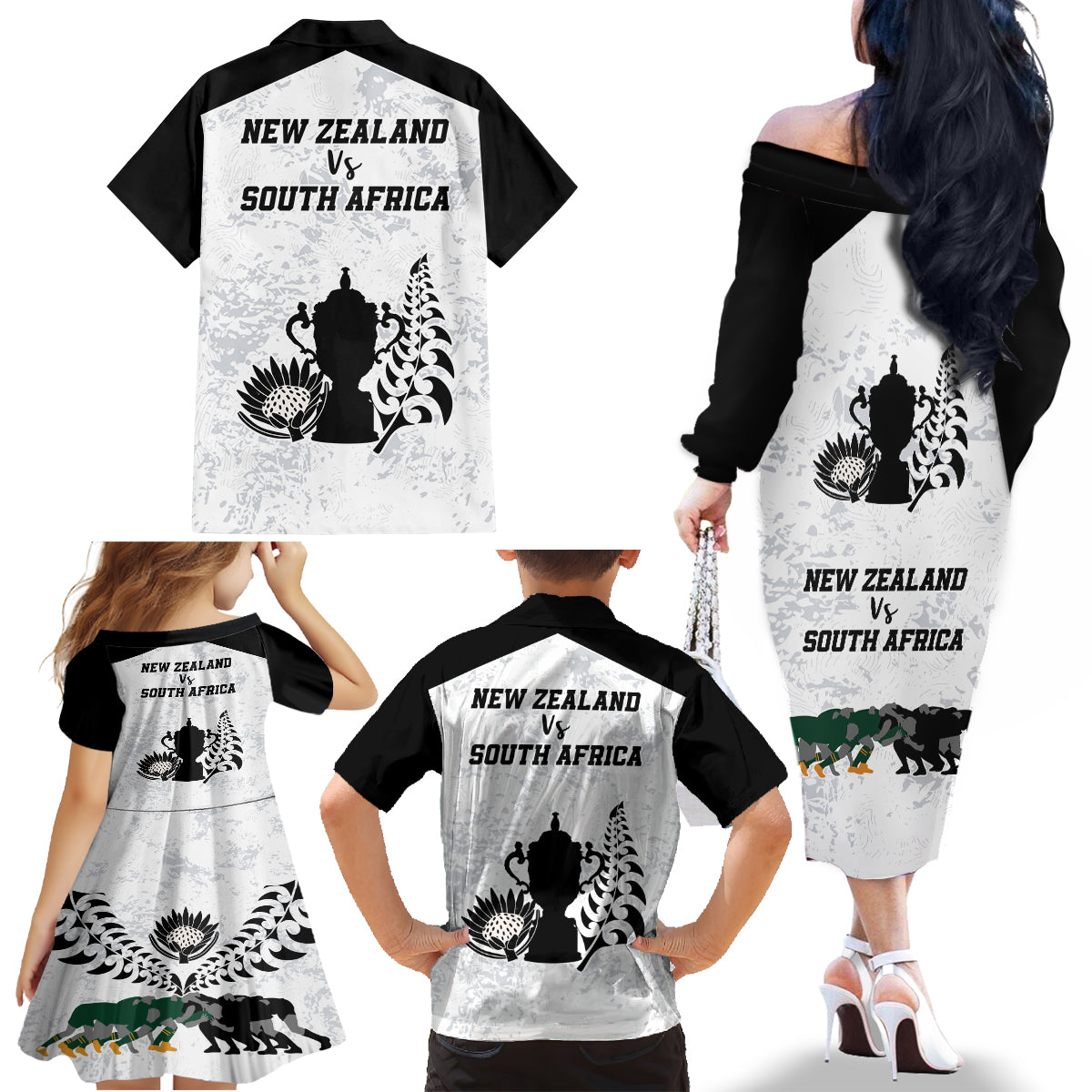 new-zealand-south-africa-rugby-family-matching-off-shoulder-long-sleeve-dress-and-hawaiian-shirt-history-commemorative-world-cup-winners-unique
