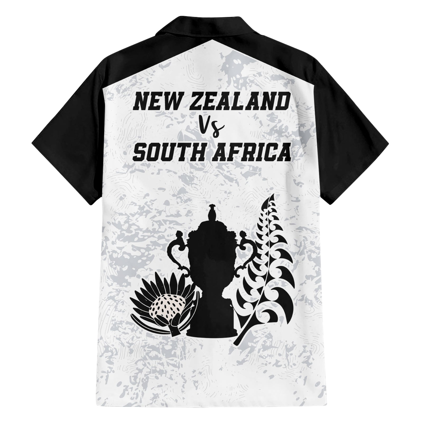 New Zealand South Africa Rugby Hawaiian Shirt History Commemorative World Cup Winners Unique - Vibe Hoodie Shop