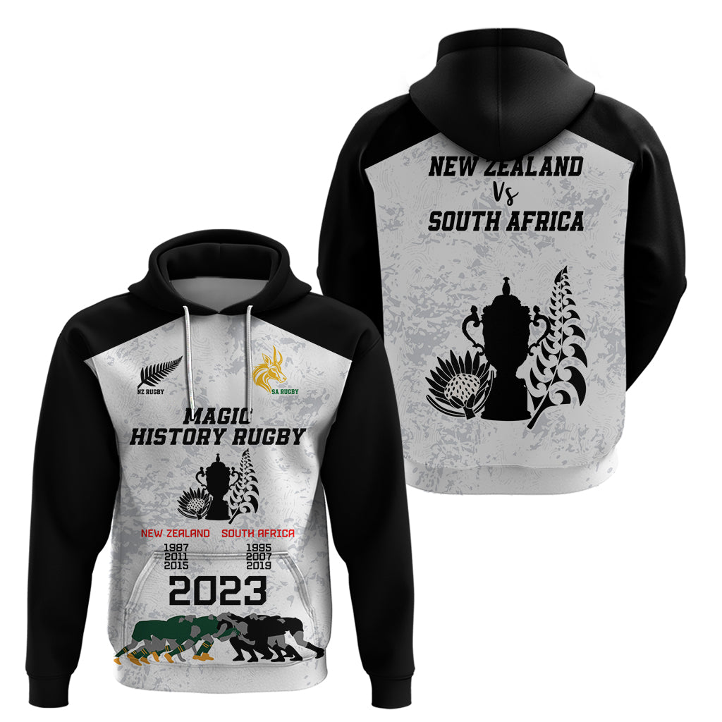 New Zealand South Africa Rugby Hoodie History Commemorative World Cup Winners Unique LT9 - Vibe Hoodie Shop