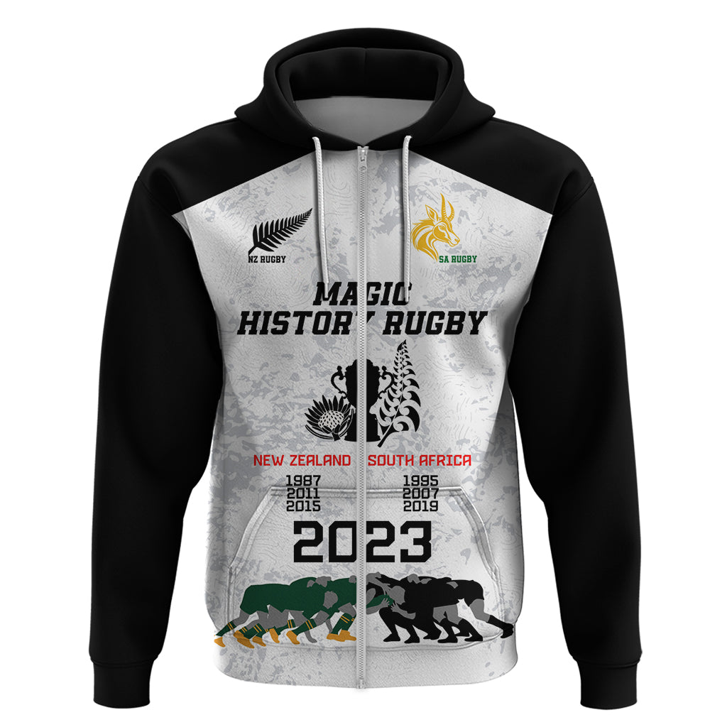 New Zealand South Africa Rugby Hoodie History Commemorative World Cup Winners Unique LT9 - Vibe Hoodie Shop