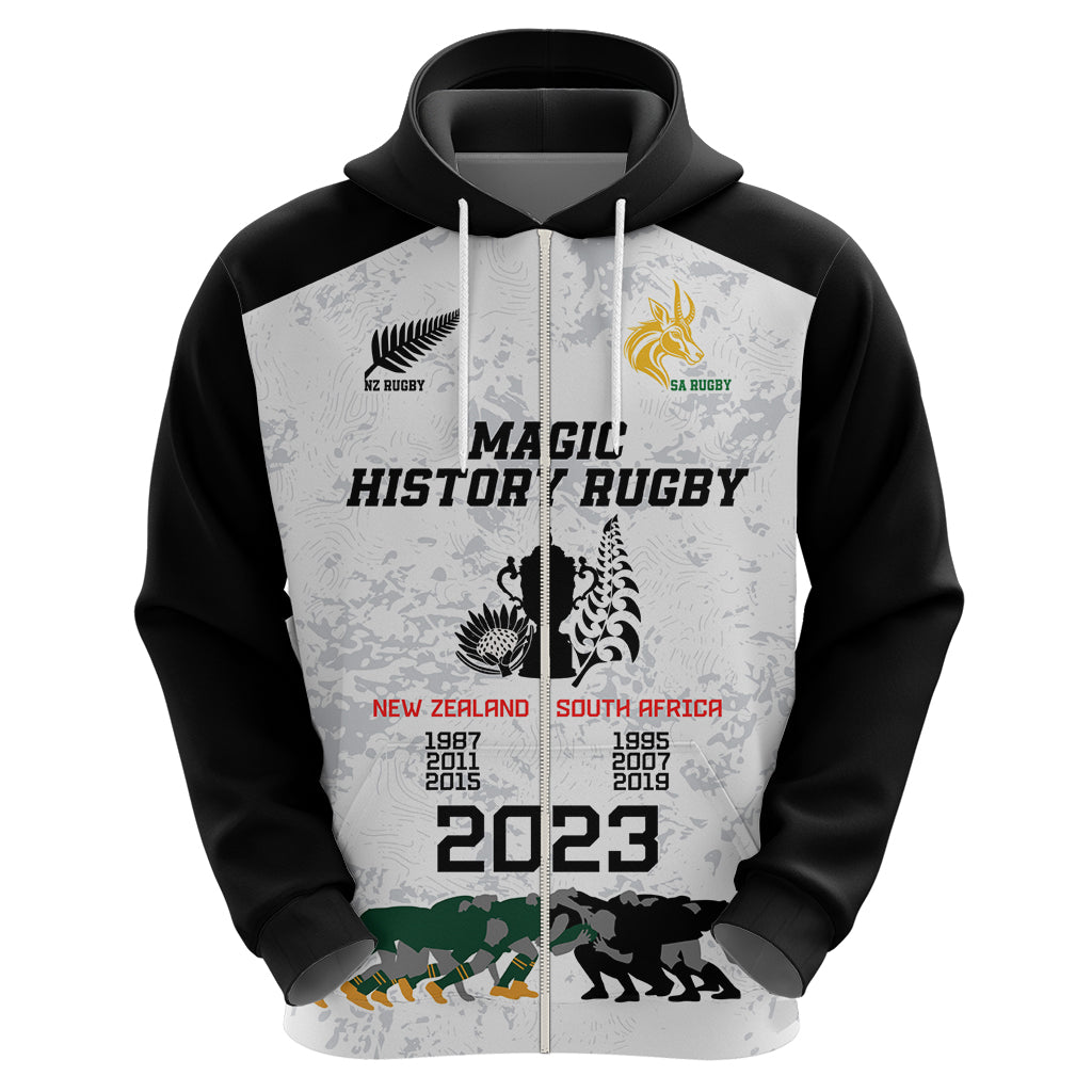 New Zealand South Africa Rugby Hoodie History Commemorative World Cup Winners Unique LT9 - Vibe Hoodie Shop