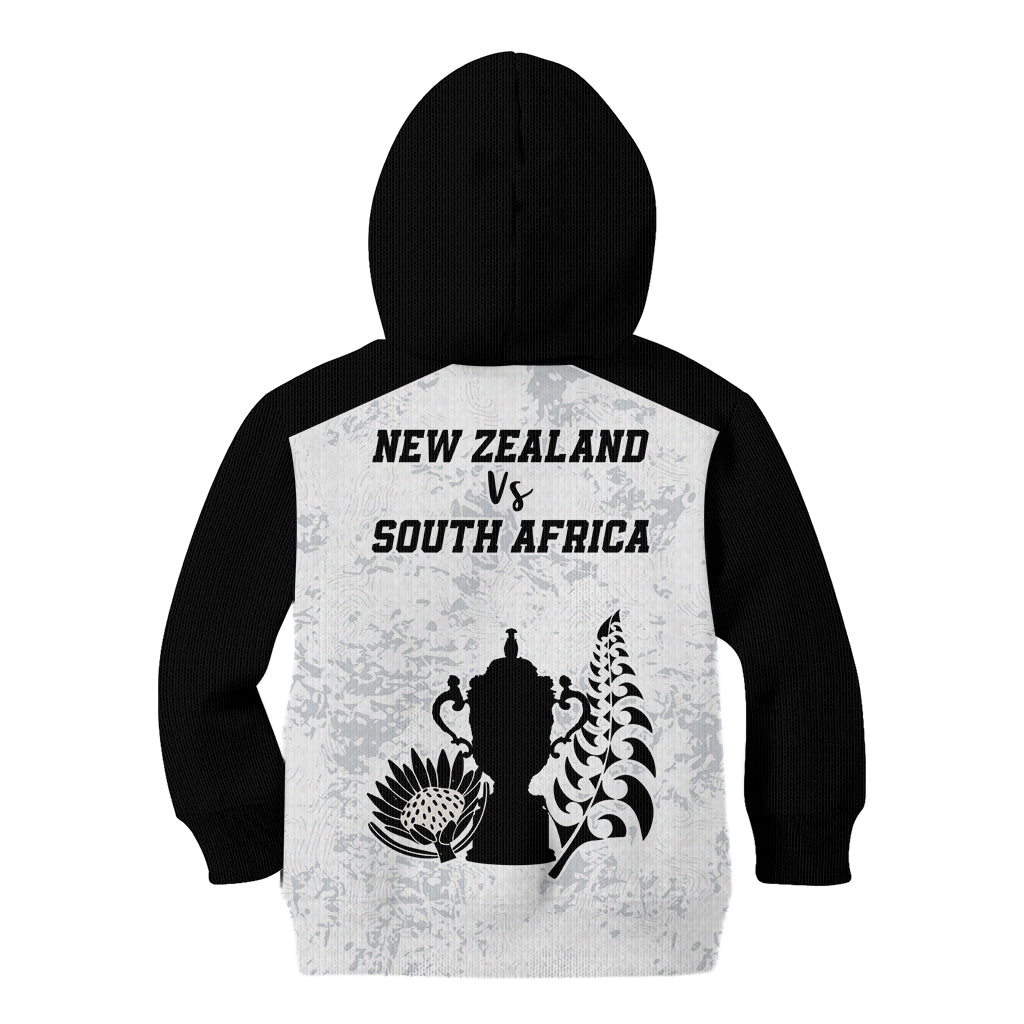 New Zealand South Africa Rugby Kid Hoodie History Commemorative World Cup Winners Unique - Vibe Hoodie Shop