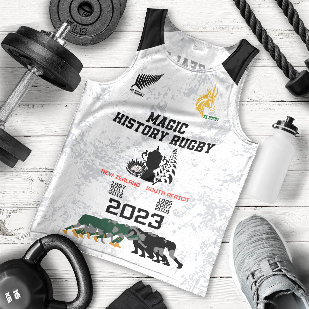 New Zealand South Africa Rugby Men Tank Top History Commemorative World Cup Winners Unique - Vibe Hoodie Shop