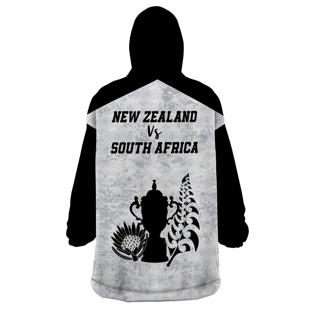 New Zealand South Africa Rugby Wearable Blanket Hoodie History Commemorative World Cup Winners Unique - Vibe Hoodie Shop