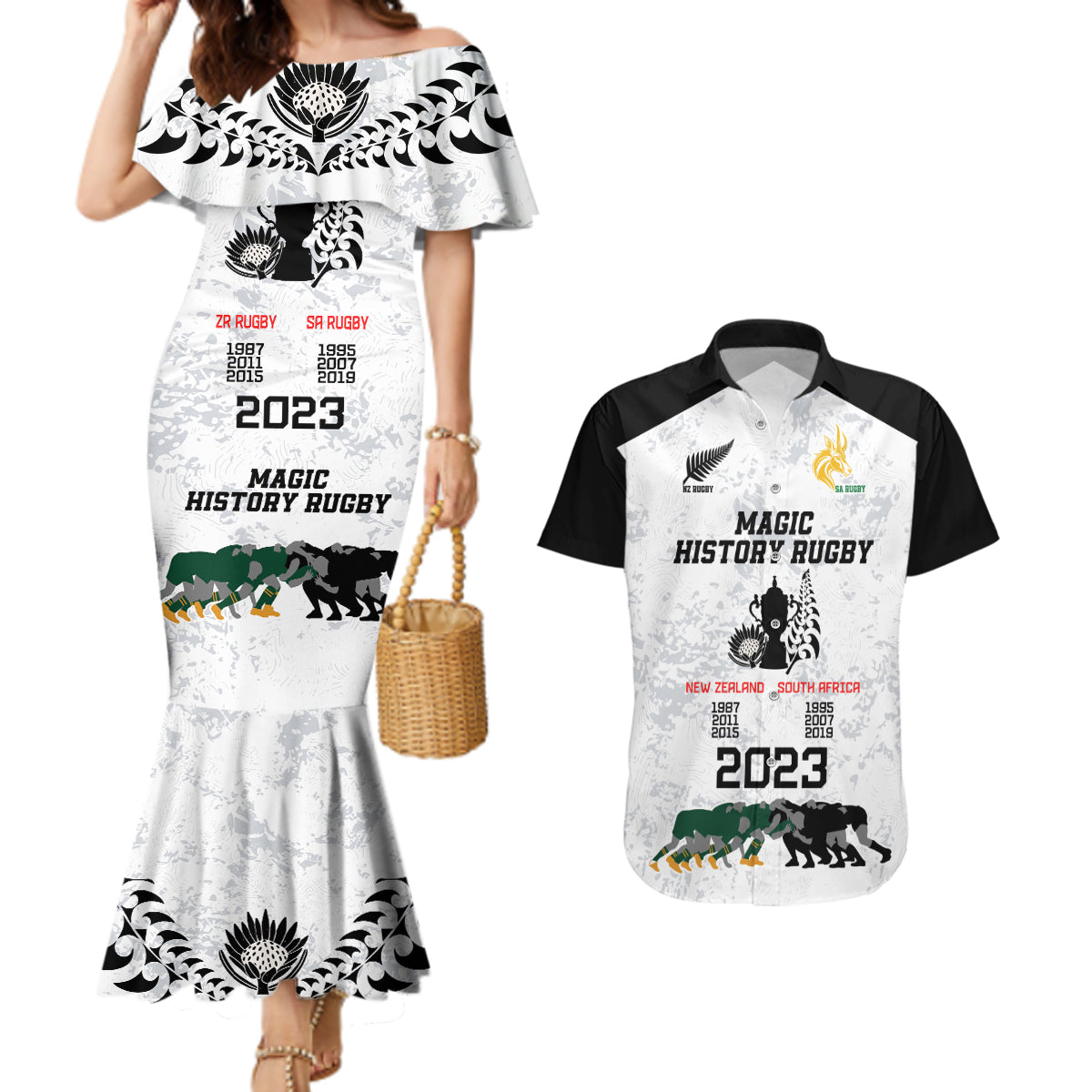 custom-new-zealand-south-africa-rugby-couples-matching-mermaid-dress-and-hawaiian-shirt-history-commemorative-world-cup-winners-unique