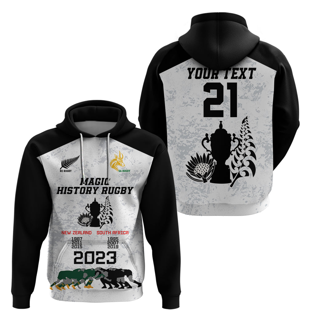 Custom New Zealand South Africa Rugby Hoodie History Commemorative World Cup Winners Unique LT9 - Vibe Hoodie Shop