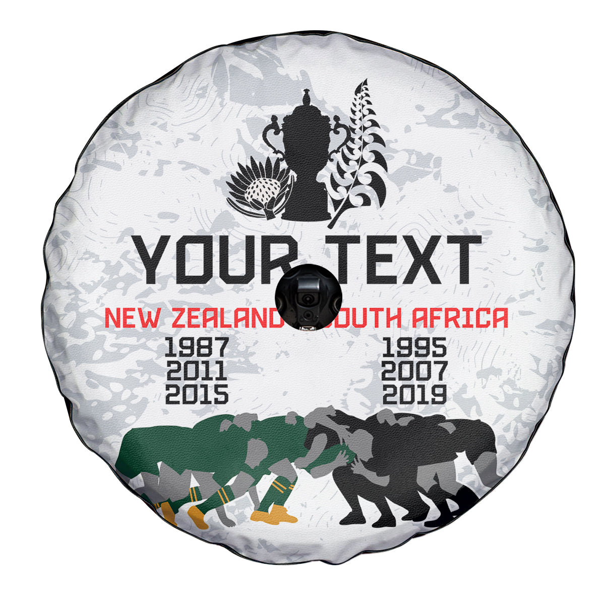 Custom New Zealand South Africa Rugby Spare Tire Cover History Commemorative World Cup Winners Unique - Vibe Hoodie Shop