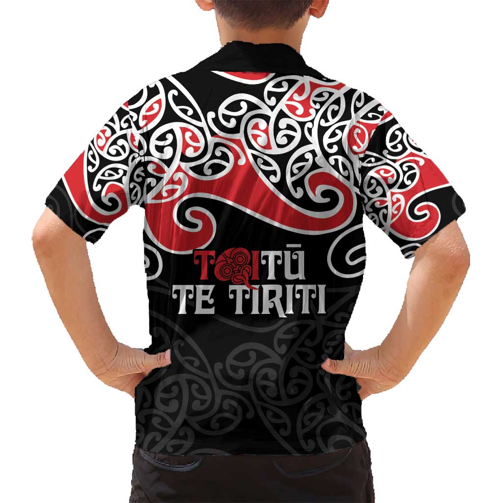 Aotearoa Toitu Te Tiriti Family Matching Puletasi and Hawaiian Shirt New Zealand Stand Together Stand Stronger