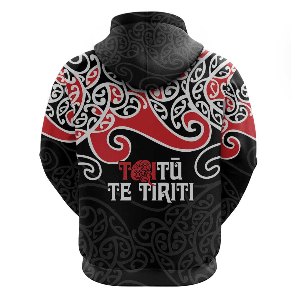 Aotearoa Toitu Te Tiriti Hoodie New Zealand Stand Together Stand Stronger LT9 - Vibe Hoodie Shop