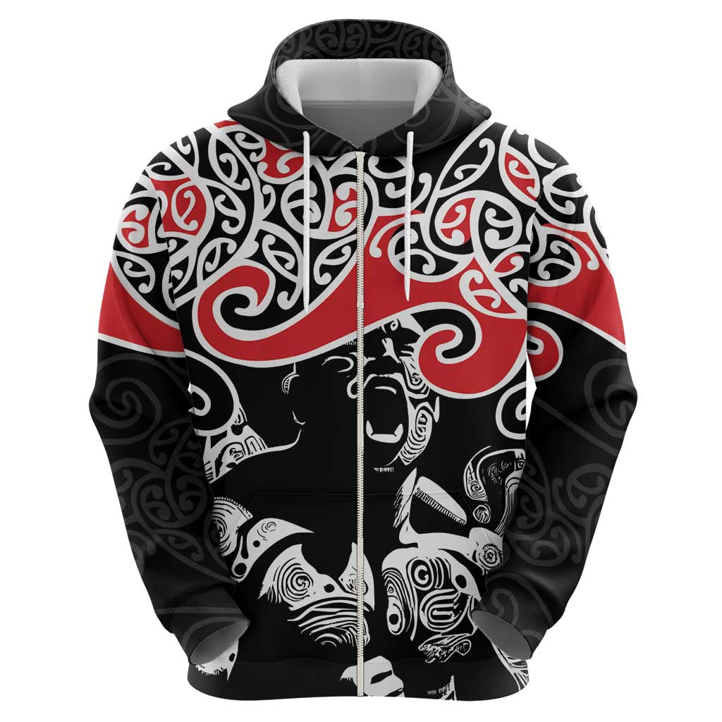 Aotearoa Toitu Te Tiriti Hoodie New Zealand Stand Together Stand Stronger LT9 - Vibe Hoodie Shop