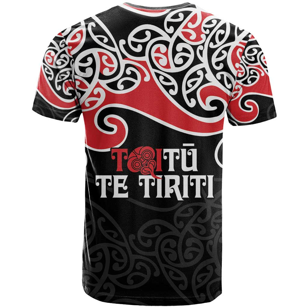 Aotearoa Toitu Te Tiriti T Shirt New Zealand Stand Together Stand Stronger LT9 - Vibe Hoodie Shop