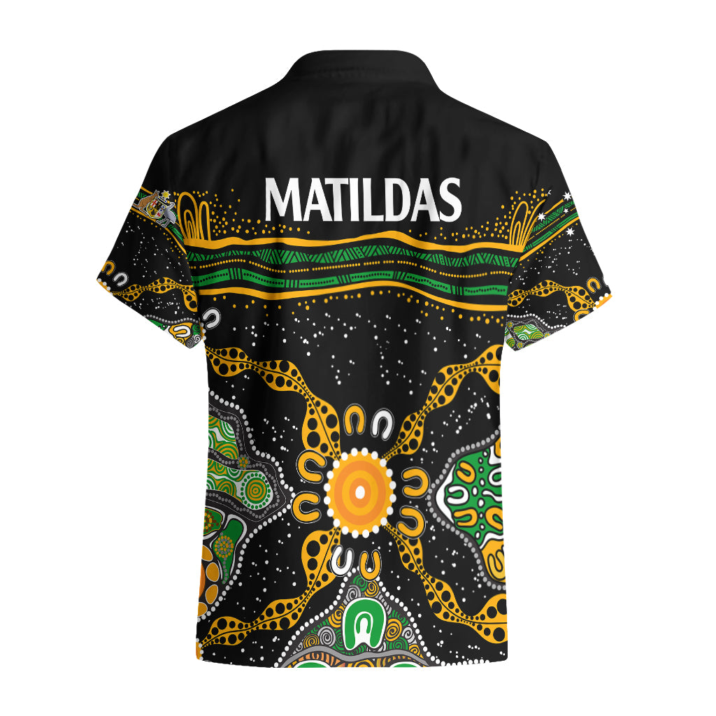 Matildas Australia Soccer Hawaiian Shirt Aboriginal Dots Style - Vibe Hoodie Shop