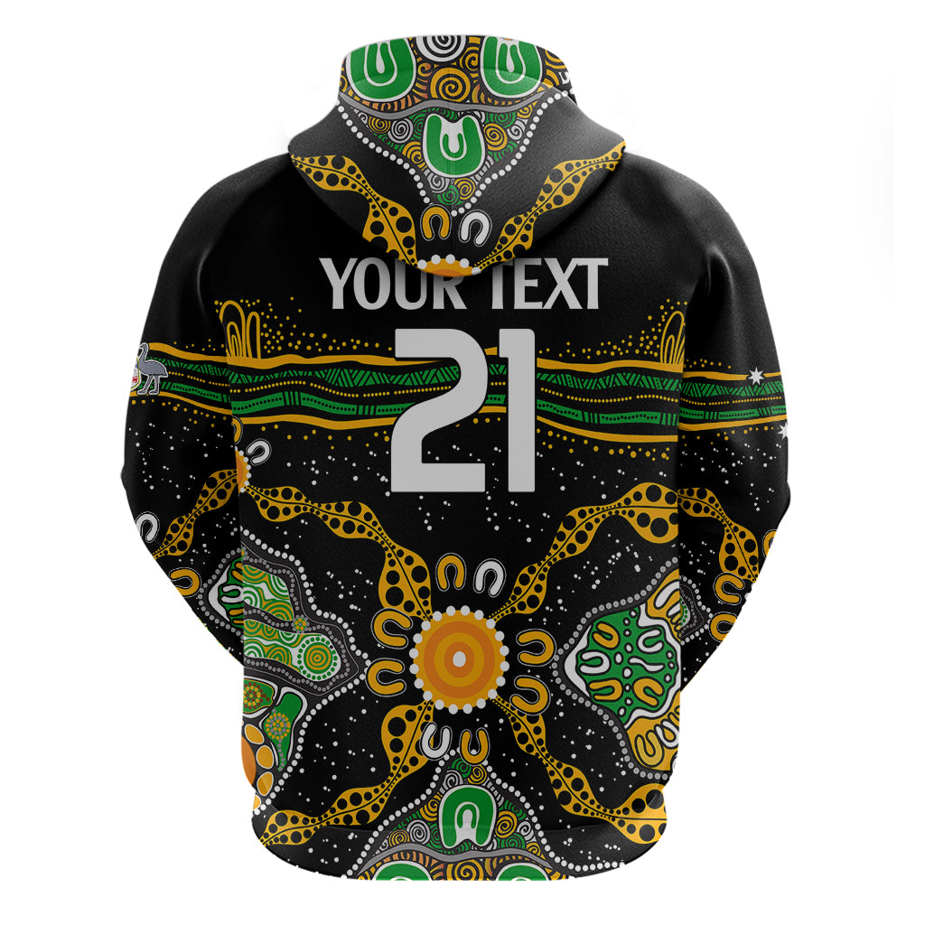 (Custom Text And Number) Matildas Australia Soccer Hoodie Aboriginal Dots Style LT9 - Vibe Hoodie Shop