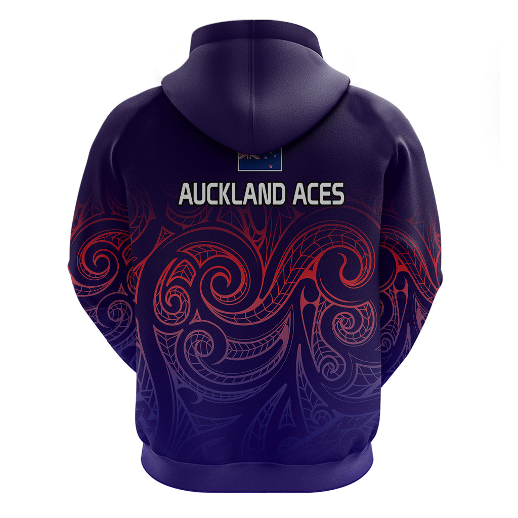 New Zealand Auckland Cricket Hoodie Maori Traditional Ethnic Style LT9 - Vibe Hoodie Shop