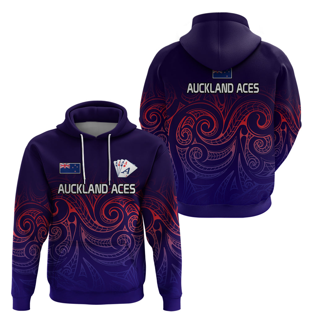 New Zealand Auckland Cricket Hoodie Maori Traditional Ethnic Style LT9 - Vibe Hoodie Shop