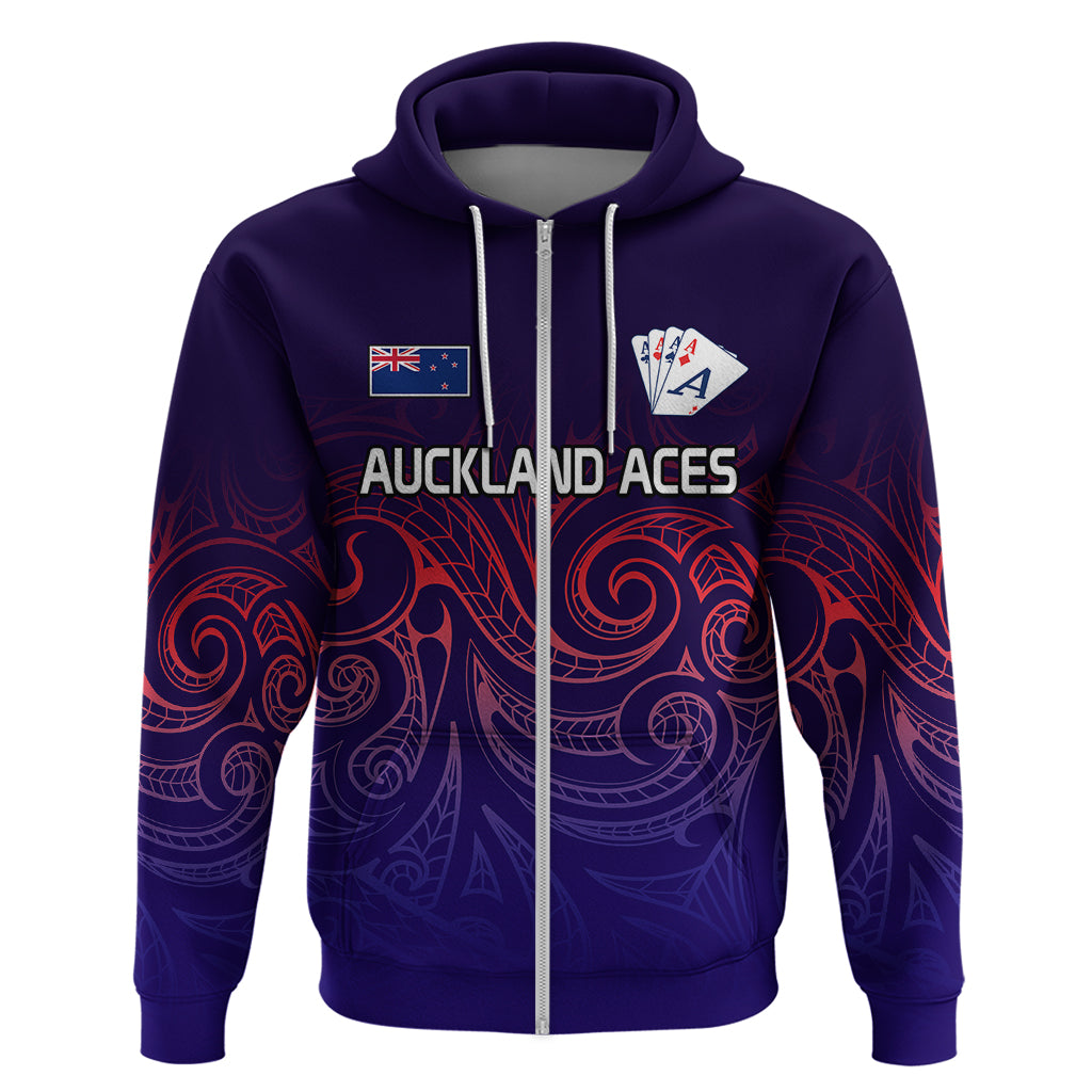New Zealand Auckland Cricket Hoodie Maori Traditional Ethnic Style LT9 - Vibe Hoodie Shop